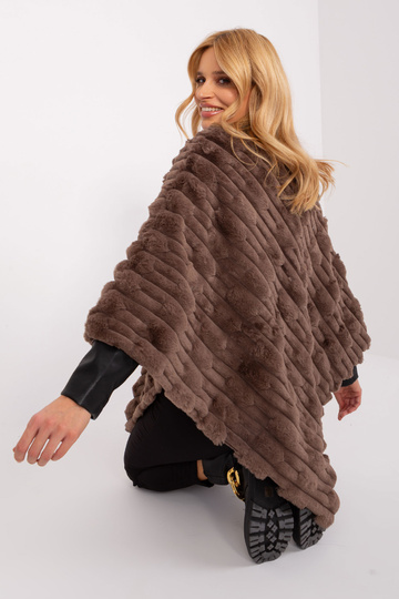 Poncho-AT-PN-2347.68-brązowy 2