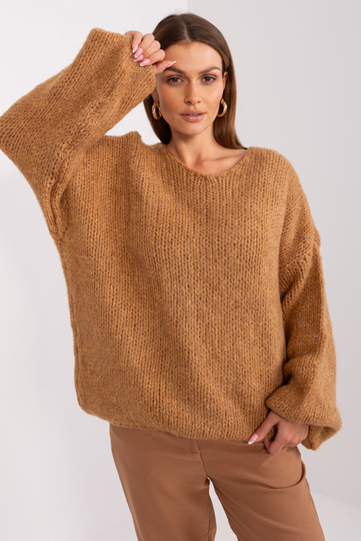 Sweter-LC-SW-3020.10P-camelowy