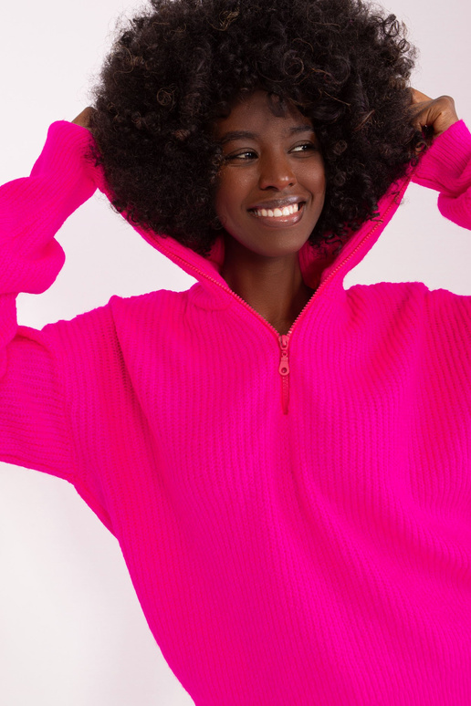 Sweter-BA-SW-0374.07P-fluo różowy