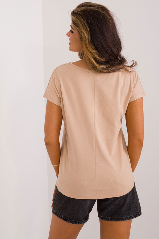 T-shirt-RV-TS-4832.29-camelowy T-shirt-RV-TS-4832.29-camelowy