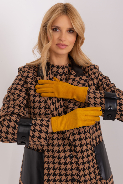 Rękawiczki-AT-RK-2370.99-ciemny żółty