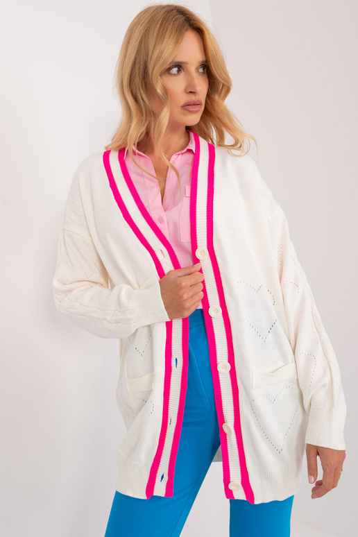 Cardigan-BA-SW-12055.14X- bělavá barva