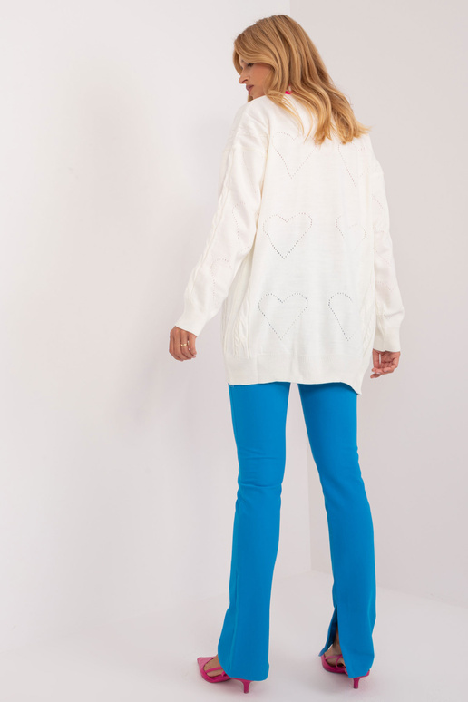 Cardigan-BA-SW-12055.14X- bělavá barva
