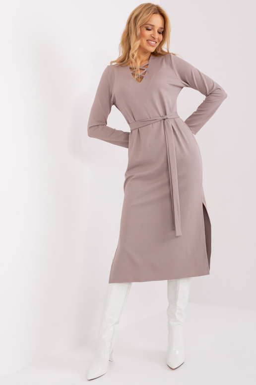 Šaty-LK-SK-509455.96-tmavě béžové