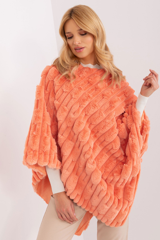 Poncho-AT-PN-2347.16-pomarańczowy