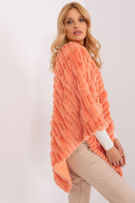 Poncho-AT-PN-2347.16-pomarańczowy