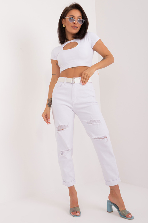 Džínové kalhoty-PM-SP-J1260-1,66-bílé