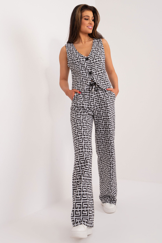 Kalhoty-LK-SP-509563.20X-šedo-černé