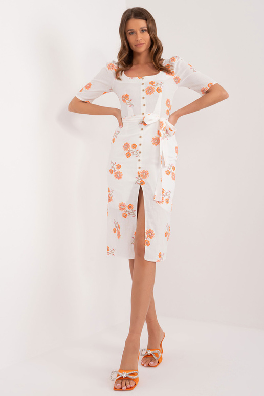 Šaty-LK-SK-509405.02P- bílá