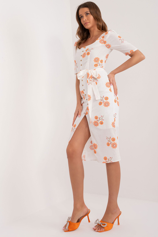 Šaty-LK-SK-509405.02P- bílá