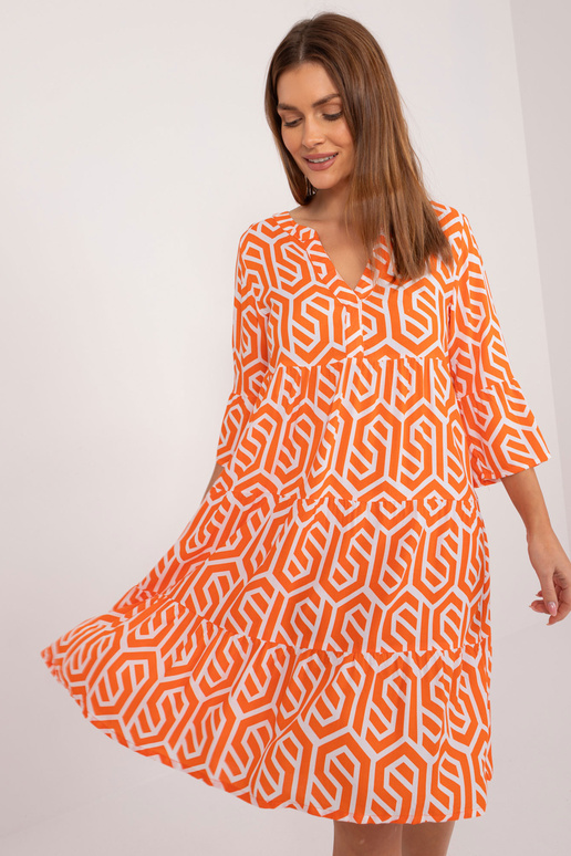 Šaty-D73771M30214K-oranžové