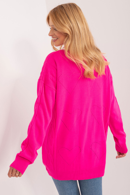 Cardigan-BA-SW-12055.14X-fluo růžová