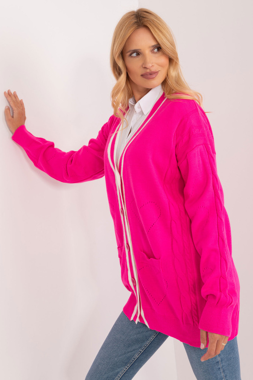 Cardigan-BA-SW-12055.14X-fluo růžová