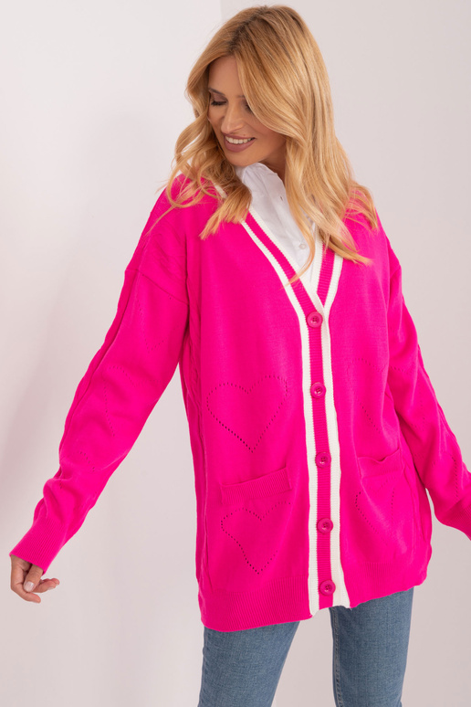 Cardigan-BA-SW-12055.14X-fluo růžová