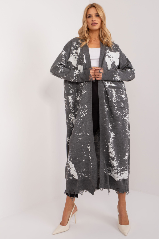Cardigan-BA-SW-14105.27-tmavě šedá