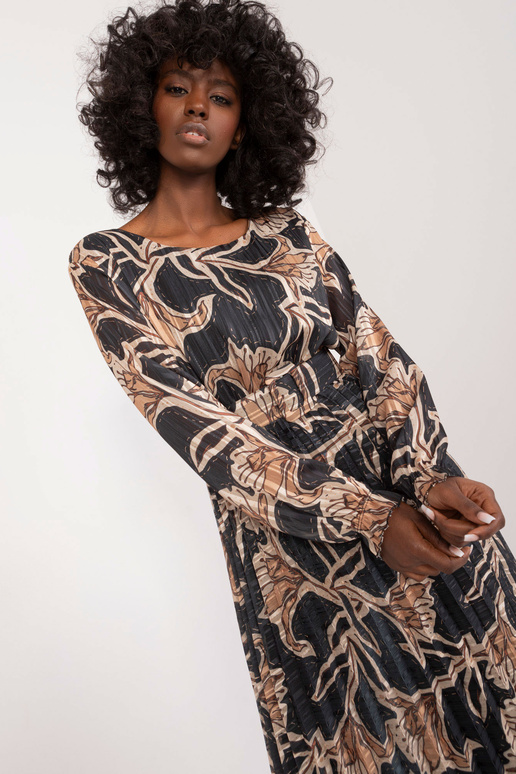 Šaty-DHJ-SK-13928.42-černo-béžové