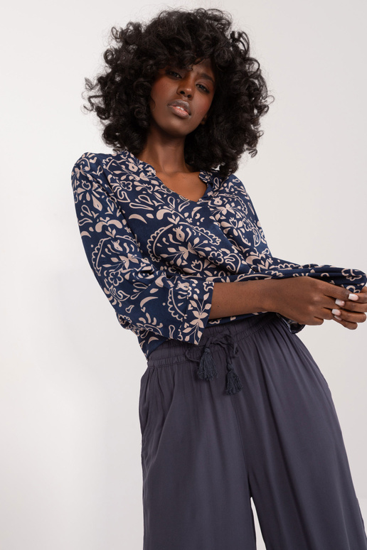 Kalhoty - D73761M62237E - tmavě modrá