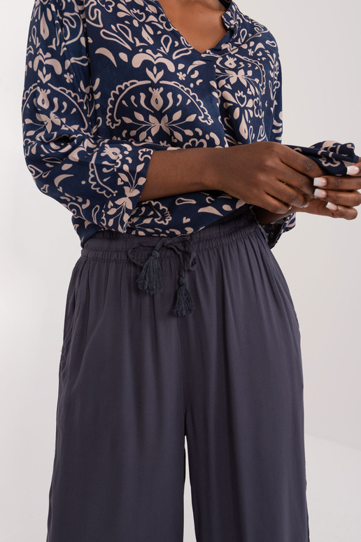 Kalhoty - D73761M62237E - tmavě modrá