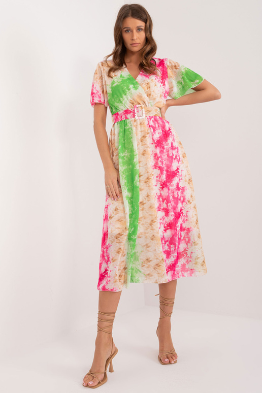 Šaty-DHJ-SK-15967-2,86-tmavě růžové