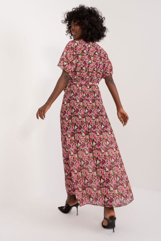 Šaty-DHJ-SK-9656.19X-černo-růžové