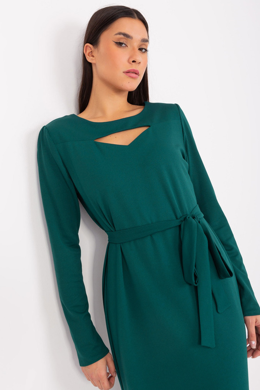 Sukienka-LK-SK-509447.75P-ciemny zielony