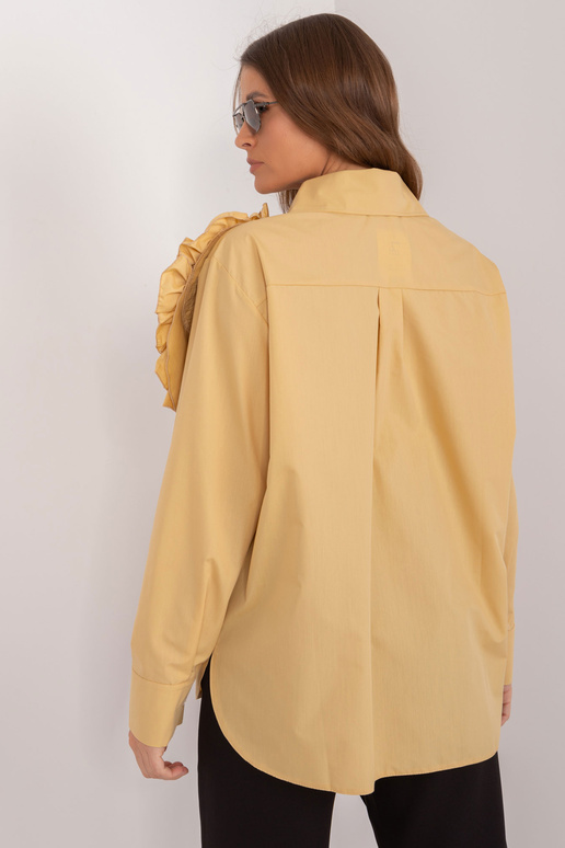 Košile-LK-KS-509612.28-tmavě žlutá