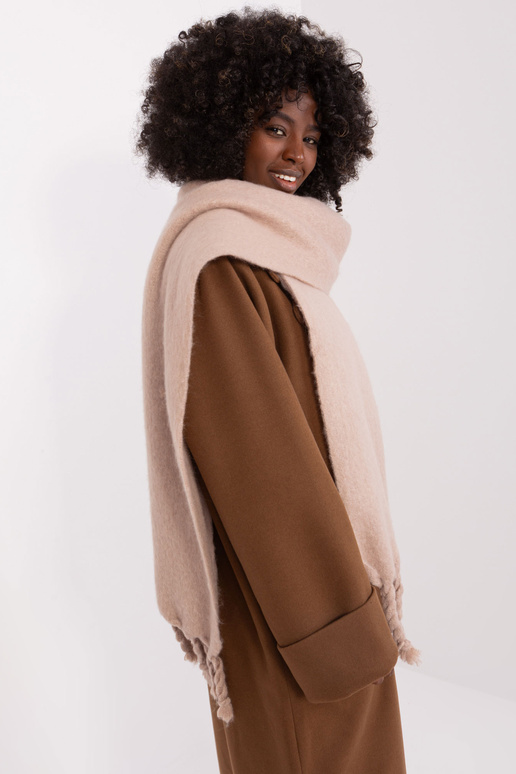 Szalik-AT-SZ-2313502.20P-ciemny bezowy