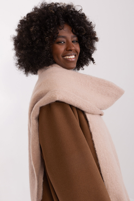 Szalik-AT-SZ-2313502.20P-ciemny bezowy