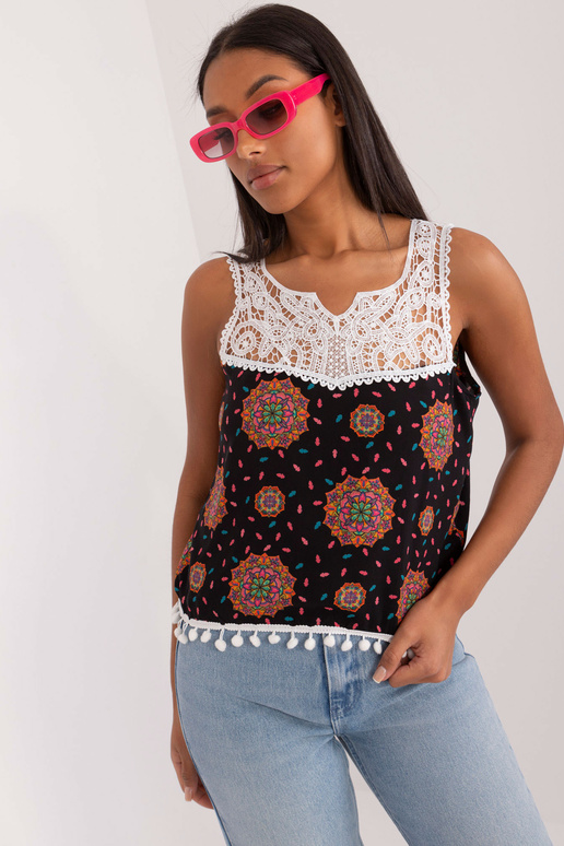 Crop top styl košile...