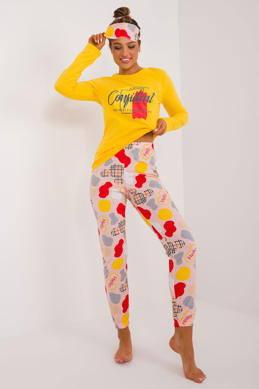 Piżama-CLM-PI-90165/2615.25-żółty