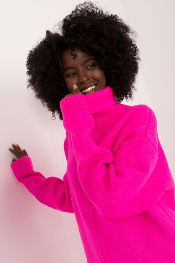 Šaty-BA-SK-0547.99-fluo růžové 2