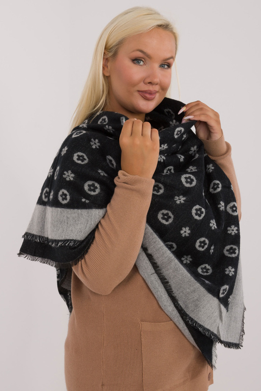 Šátek-AT-SZ-1701.61-šedo-černý Šátek-AT-SZ-1701.61-šedo-černý