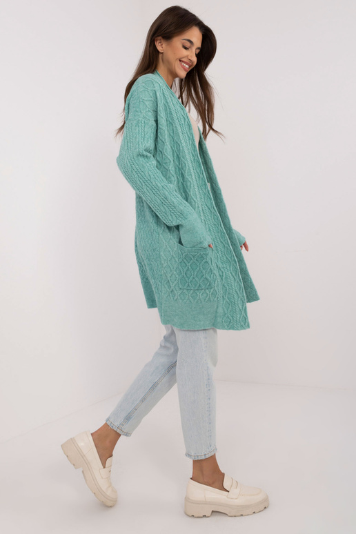 Cardigan-AT-SW-2366.61- Mátová barva