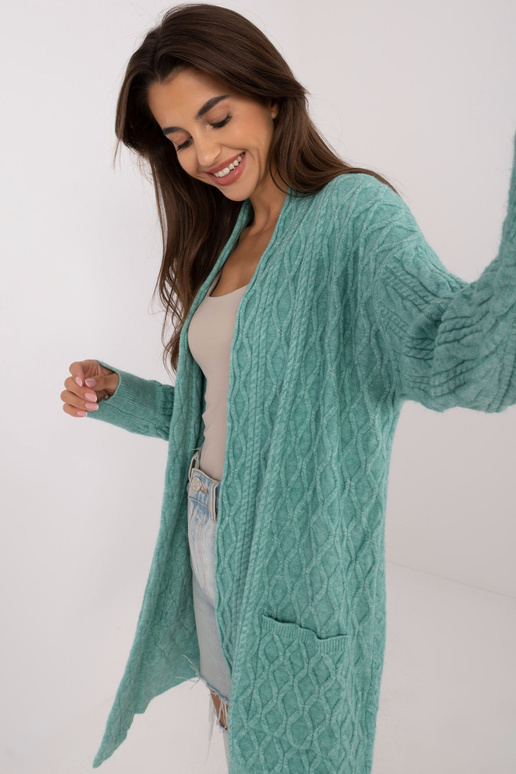 Cardigan-AT-SW-2366.61- Mátová barva