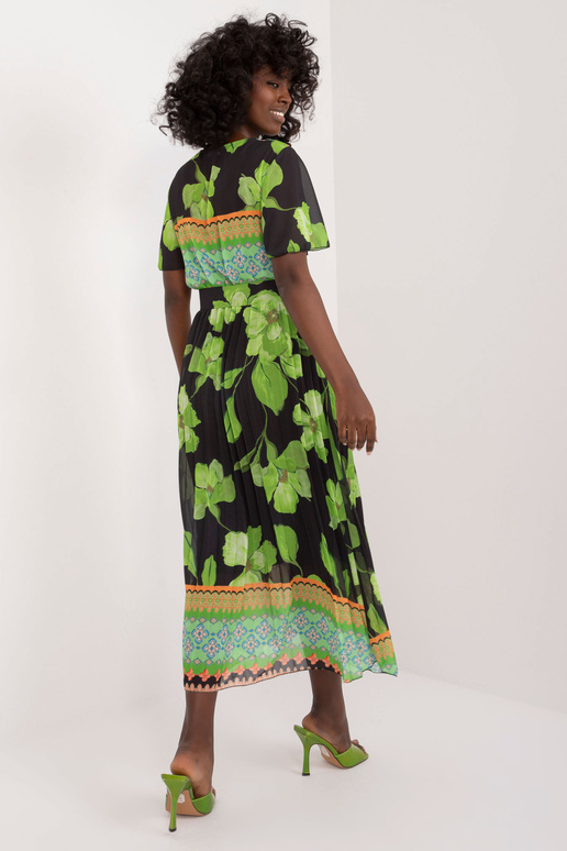 Šaty-DHJ-SK-11331-5.19-černo-zelené