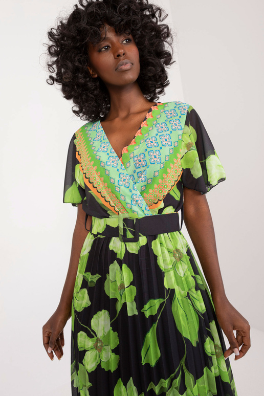 Šaty-DHJ-SK-11331-5.19-černo-zelené