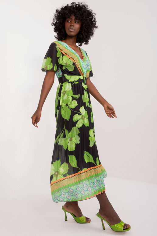 Šaty-DHJ-SK-11331-5.19-černo-zelené