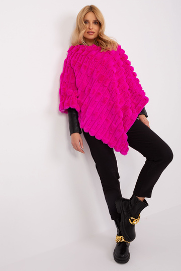 Poncho-AT-PN-2347.16-fuksjowy 2