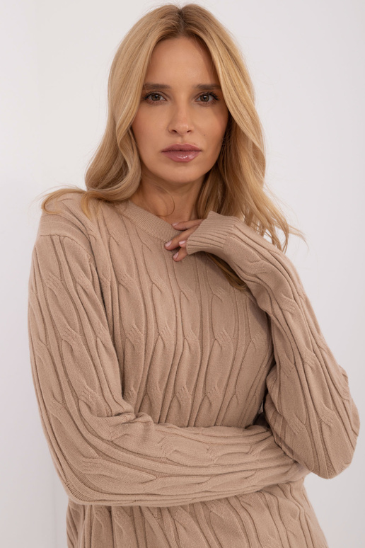 Svetr-AT-SW-2343.88- Béžová barva