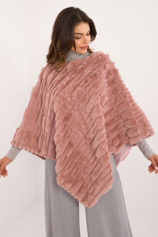 Pončo -AT-PN-2347,88-tm.růžová