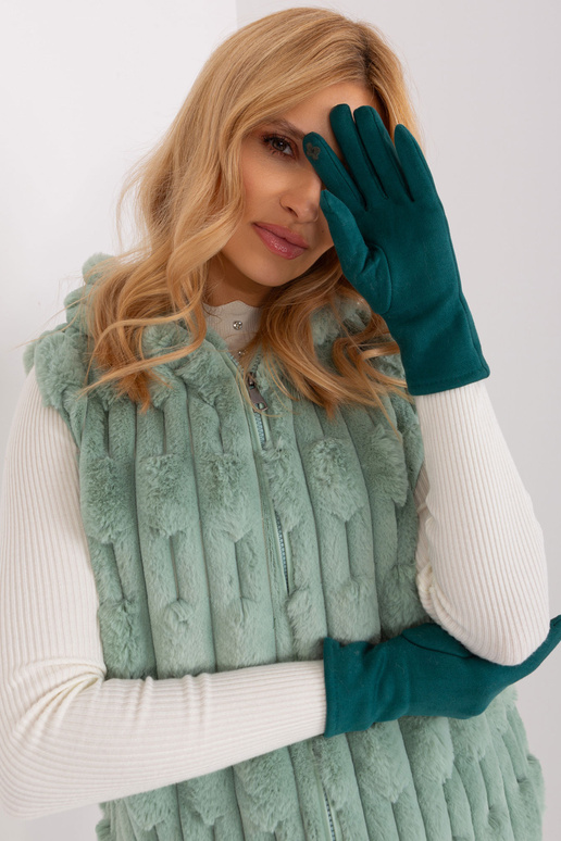 Rękawiczki-AT-RK-2370.96-ciemny zielony