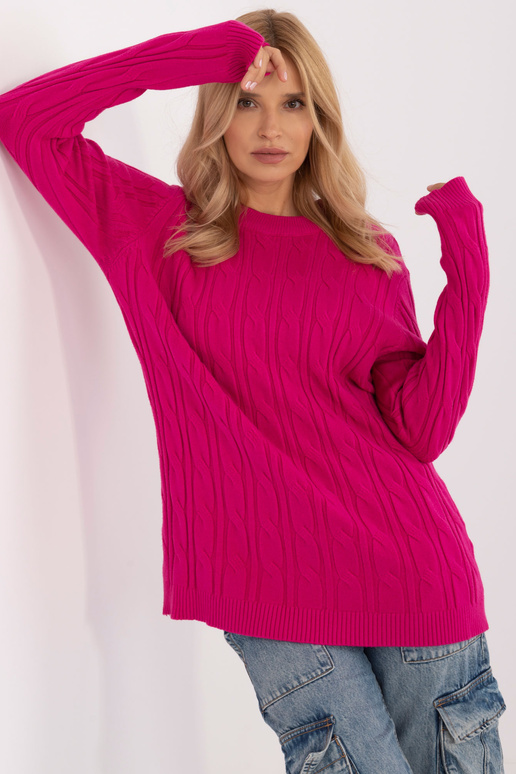 Svetr-AT-SW-2343.88-fuchsiový
