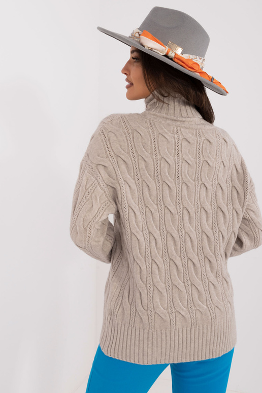 Svetr-AT-SW-23445,00-světle šedý