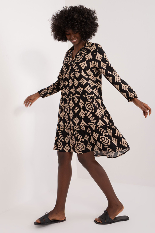 Šaty-D73771Z30425A-černo-béžové