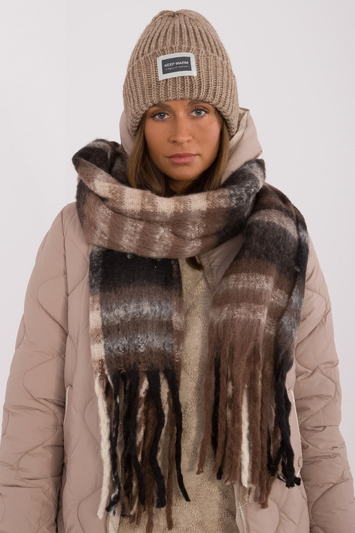 Šátek-AT-SZ-231301.21-hnědý Šátek-AT-SZ-231301.21-hnědý