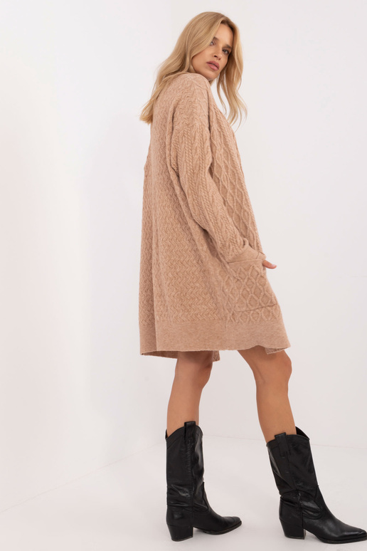 Kardigan-AT-SW-2366.61- Béžová barva