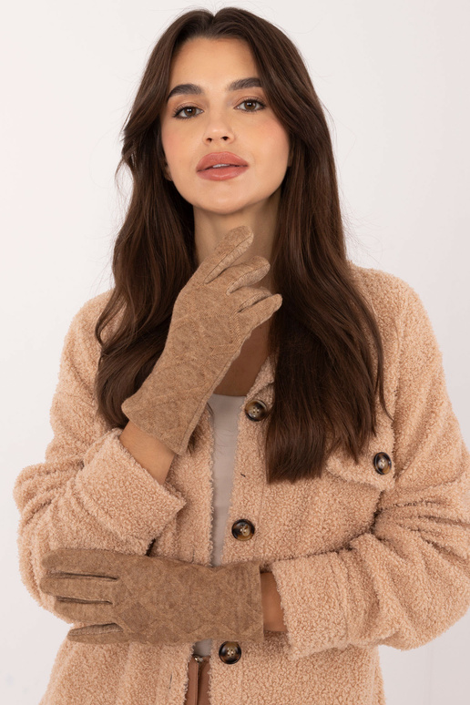 Rukavice-AT-RK-23901.22- Béžová barva