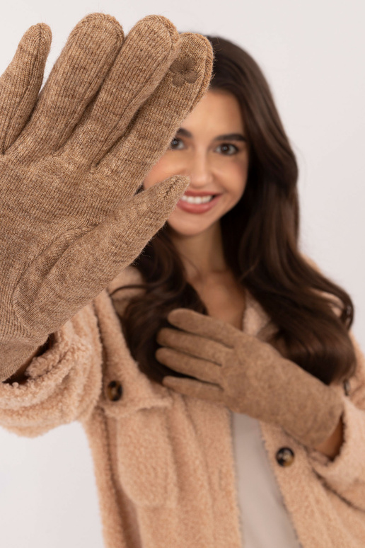 Rukavice-AT-RK-23901.22- Béžová barva