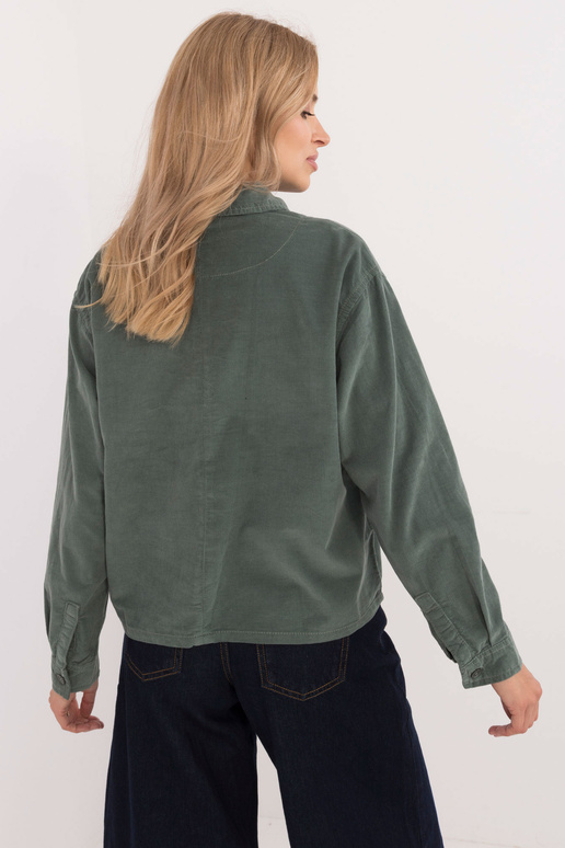 Košile - D70046M11184A1 - tmavě zelená