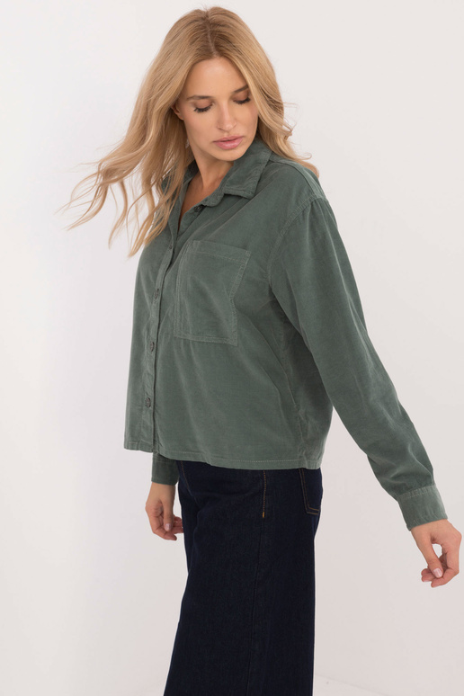 Košile - D70046M11184A1 - tmavě zelená